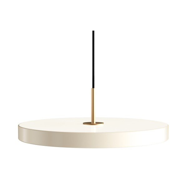 Krémszínű LED dimmelhető függőlámpa fém búrával ø 43 cm Asteria Plus Medium – UMAGE