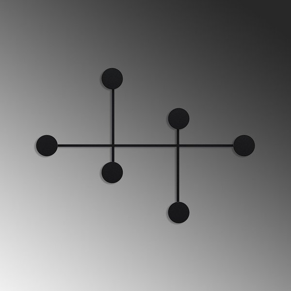 Fekete fém fali fogas Dama – Kalune Design-image-4