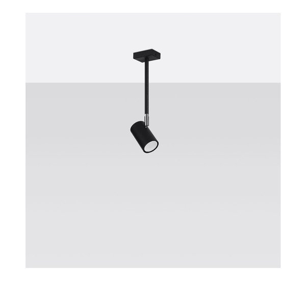 Fekete spotlámpa 6x10 cm Jones – Sollux-image-2