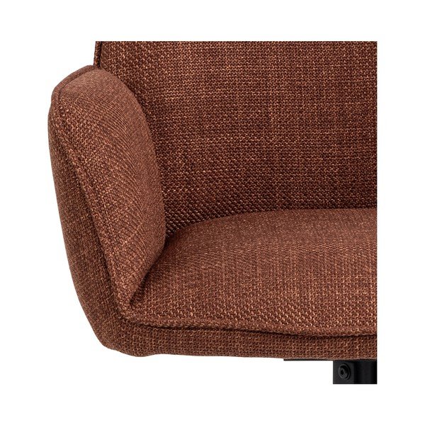 Téglavörös kárpitozott karfás étkezőfotel szett 2 db-os Glenda – Actona-image-4