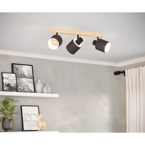 Fekete-natúr színű spotlámpa 5x48 cm BATALLAS – EGLO-image-1