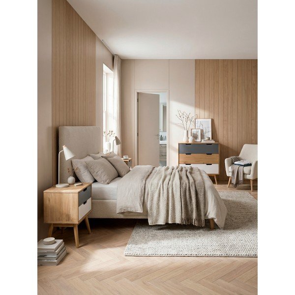 Cusco komód tömör borovi fenyőből, szélesség 80 cm - Marckeric-image-1