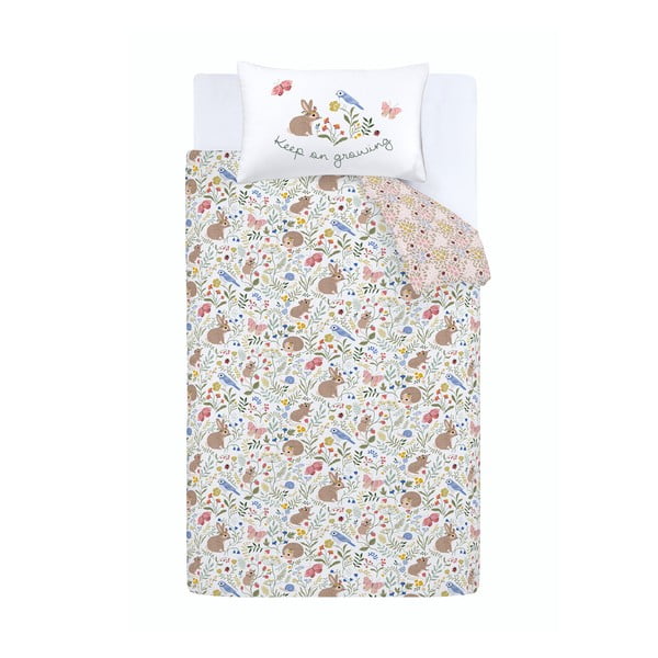 Egyszemélyes gyerek ágyneműhuzat 135x200 cm Garden Animals – RHS-image-2