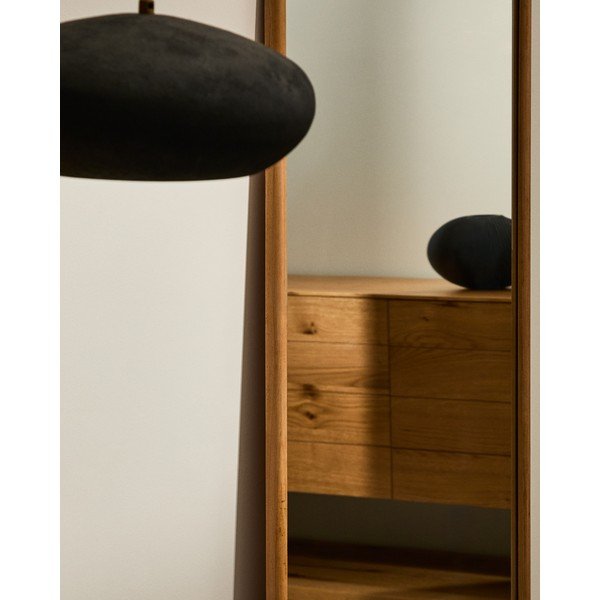 Fali tükör tömörfa kerettel 54x154 cm Milsa – Kave Home-image-2