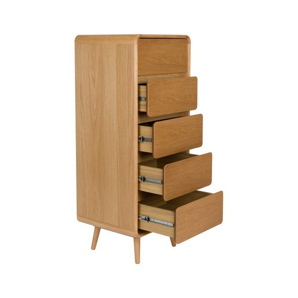 Natúr színű kőrisfa komód 45x112x40 cm Rise – Zuiver-image-3