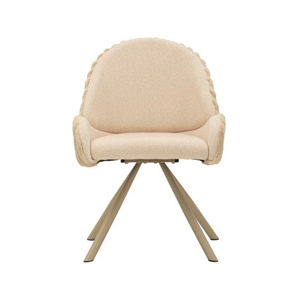 Krémszínű kárpitozott karfás étkezőfotel szett 2 db-os Stockholm – Mauro Ferretti-image-2