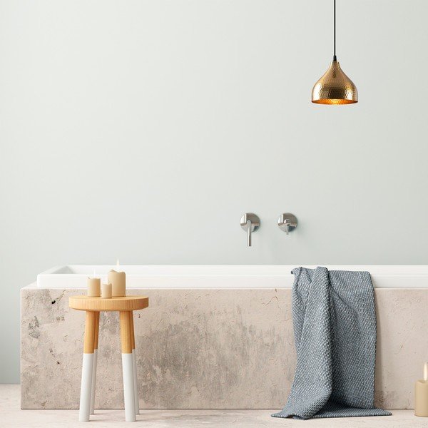 Aranyszínű függőlámpa fém búrával ø 18 cm Tattoo – Opviq lights-image-1