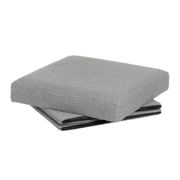 Szürke buklé puff Folding – Casa Selección-image-2