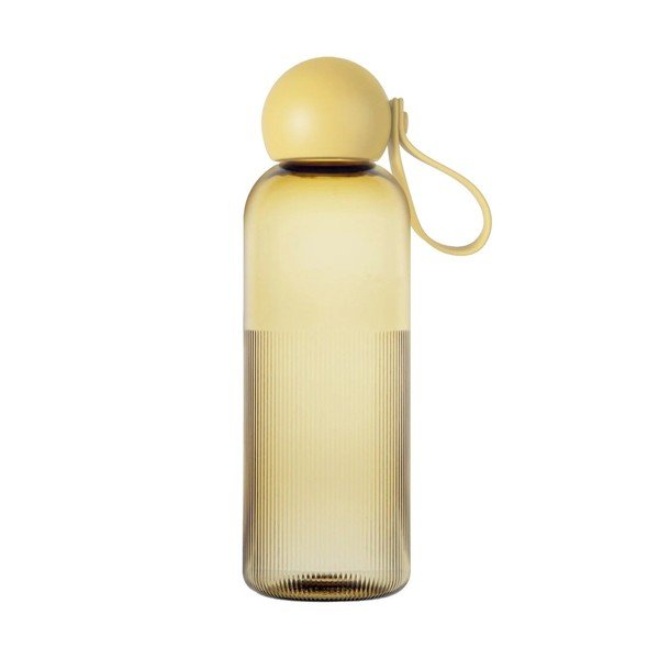 Sárga újrahasznosított műanyag utazó ivópalack 600 ml Ture – Sagaform