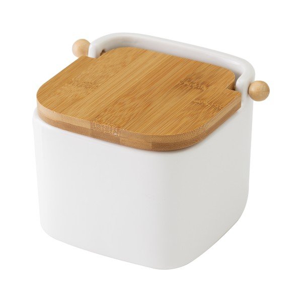 Fehér kerámia sótartó, 750 ml - Unimasa-image-2