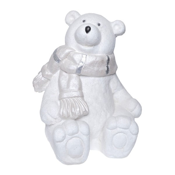 Polar Bear fehér kerámia szobor, magasság 36 cm - Ewax