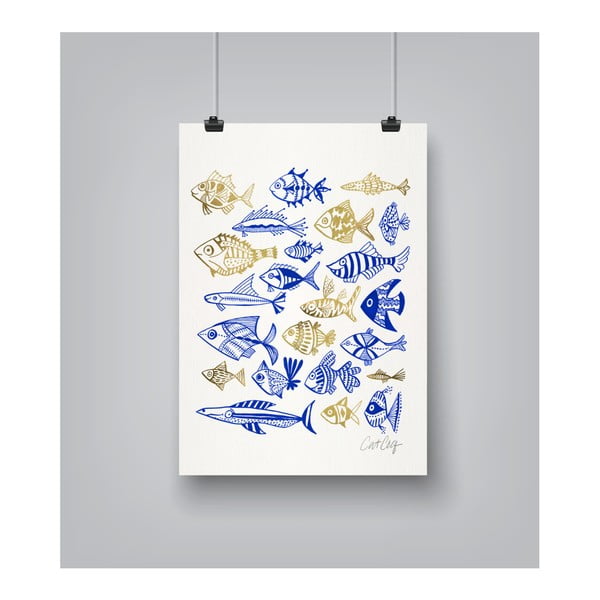 Fish In Klings by Cat Coquillette 30 x 42 cm-es plakát