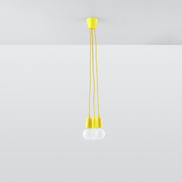 Sárga függőlámpa ø 15 cm Rene – Sollux-image-3
