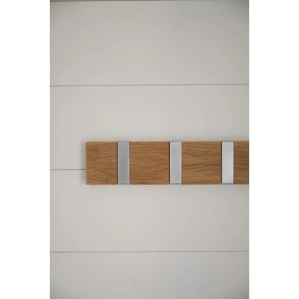 Natúr színű tölgyfa fali fogas Confetti – Rowico-image-3