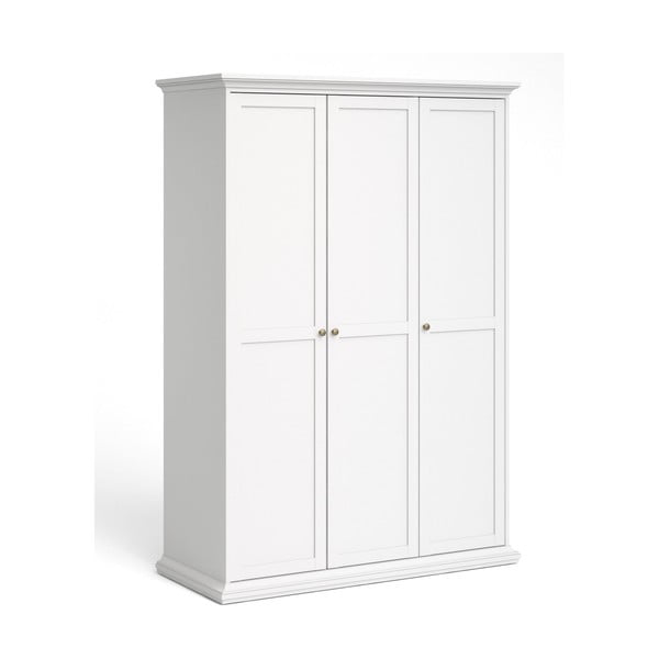 Fehér ruhásszekrény 139x201 cm Paris – Tvilum-image-4