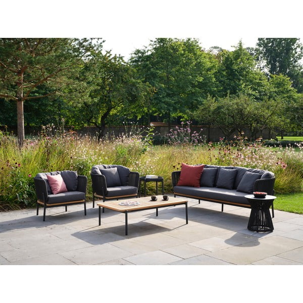 Sötétszürke kerti kanapé Omer – Diphano-image-1