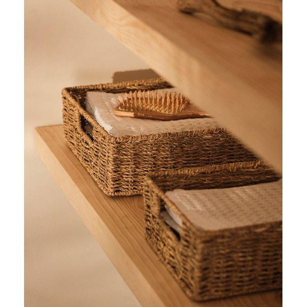 Tengerifű tárolókosár szett 2 db-os 36x27x10 cm Tossa – Kave Home-image-1