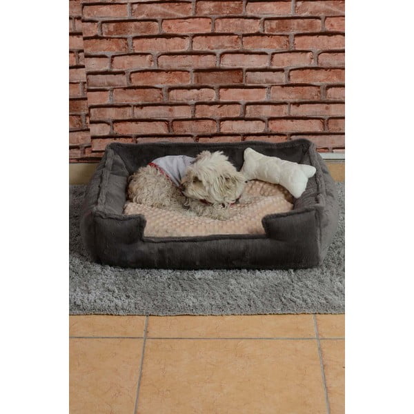 Szürke plüss fekhely Nest - Lydia&Co-image-2