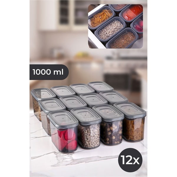 Élelmiszertartó doboz szett 12 db-os – Hermia-image-1