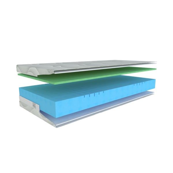 Kemény-extra kemény kétoldalas-hőszabályozó hab matrac 80x200 cm Polargel Superior – Materasso-image-1