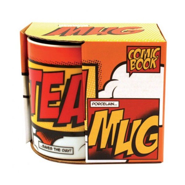 Tea képregény mintás bögre - Gift Republic-image-1