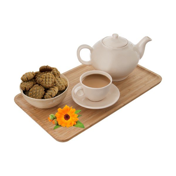 Barna bambusz tálca, 25 x 44 cm - Orion-image-1