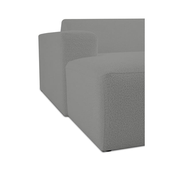 Szürke buklé kanapé modul (bal oldali) Roxy – Scandic-image-4