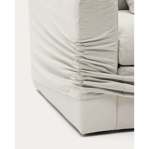 Fehér len fotel Nora – Kave Home-image-1