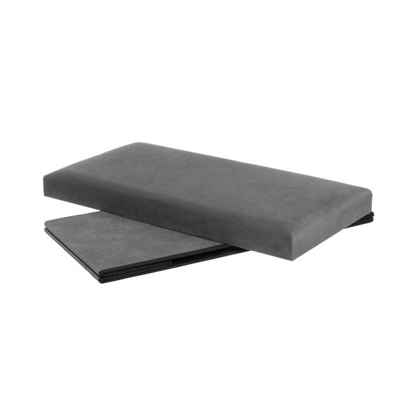 Sötétszürke bársony puff Estela – Casa Selección-image-2