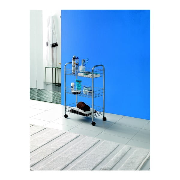 Lugano gurulós állvány, 3 db polccal - Metaltex-image-3