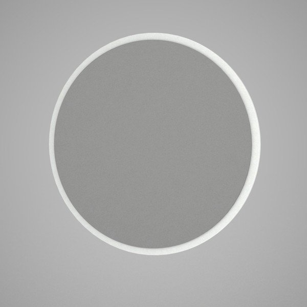 Glob kerek fali tükör fehér keretben, ⌀ 59 cm-image-2