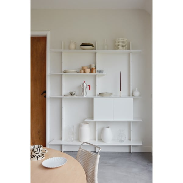 Fehér moduláris polcrendszer 162x190 cm Bridge – Tenzo-image-4