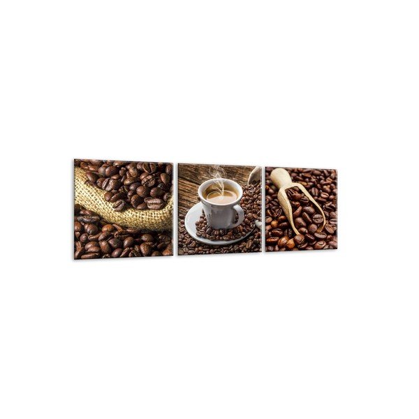 Glasspik Set Coffee Uno 3 részes kép szett, - Styler-image-2