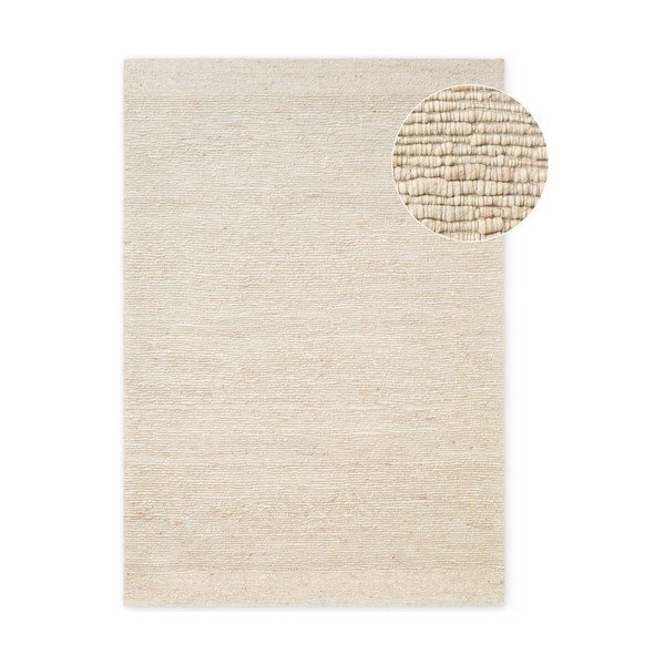 Krémszínű kézi szövésű gyapjú szőnyeg 160x230 cm Bexley Woolwich – Ted Baker