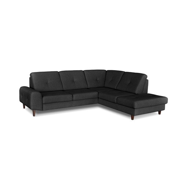Beta szürke kinyitható sarokkanapé, jobb oldali kivitel - Windsor & Co. Sofas-image-2
