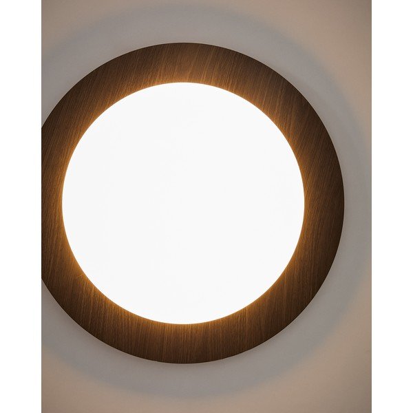 Sötétbarna fém LED fali lámpa ø 40 cm Novae – Kave Home-image-2