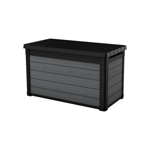 Sötétszürke műanyag kerti tárolódoboz Cortina – Keter