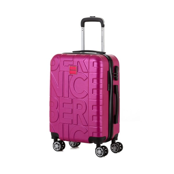 Typo rózsaszín bőrönd, 44 l - Berenice