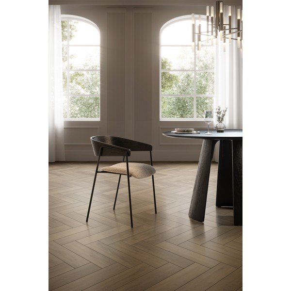 Kerek étkezőasztal fekete asztallappal ø 120 cm Zuri – MOME-image-2