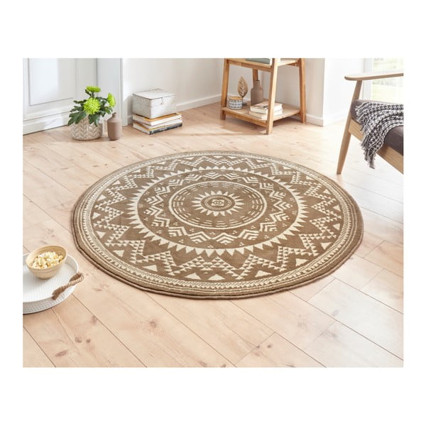 Celebration Valencia barna szőnyeg, ⌀ 200 cm - Hanse Home-image-1