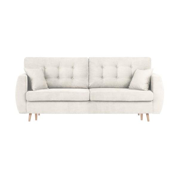 Amsterdam háromszemélyes ezüstszínű kinyitható kanapé tárolóval, 231 x 98 x 95 cm - Cosmopolitan design