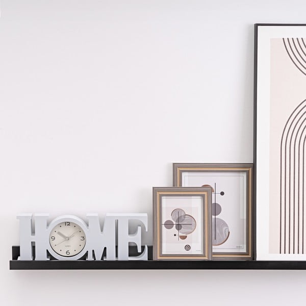 Fekete fali polc képekhez 60 cm – Casa Selección-image-1