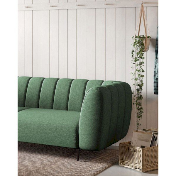 Sötétzöld kanapé 210 cm Shel – Ghado-image-4