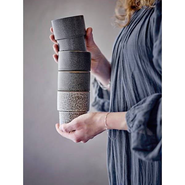 Barna kőedény eszpresszó csésze szett 4 db-os 150 ml Ewan – Bloomingville-image-1