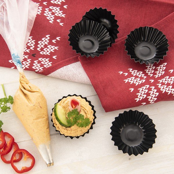 Fém tortácska sütőforma szett 6 db-os ø 7 cm – Orion-image-2