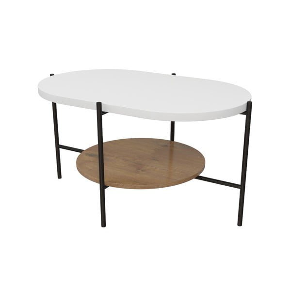 Arena dohányzóasztal fehér asztallappal - Skandica-image-2