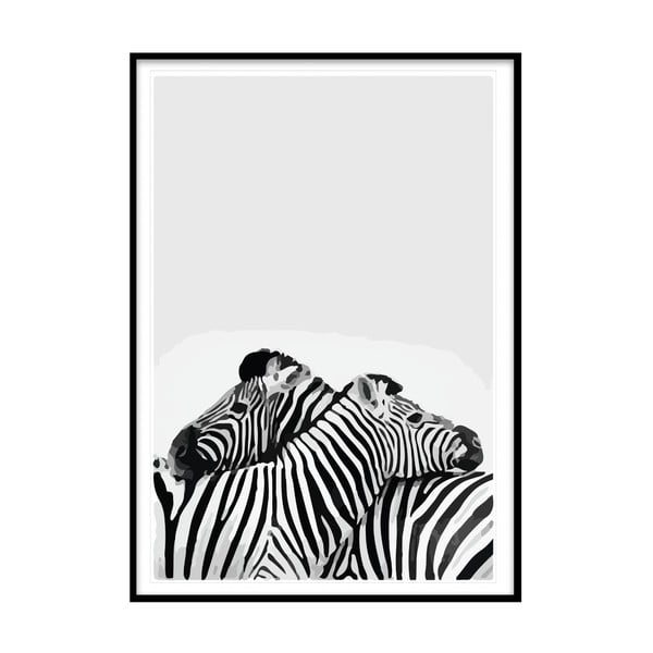 Poszter 20x30 cm Two Zebra – Piacenza Art