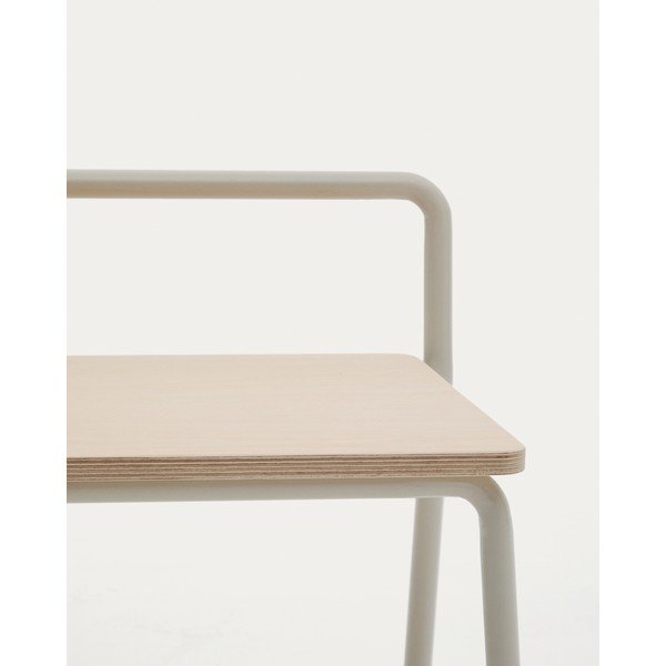 Bézs-natúr színű pad Tinn – Kave Home-image-3