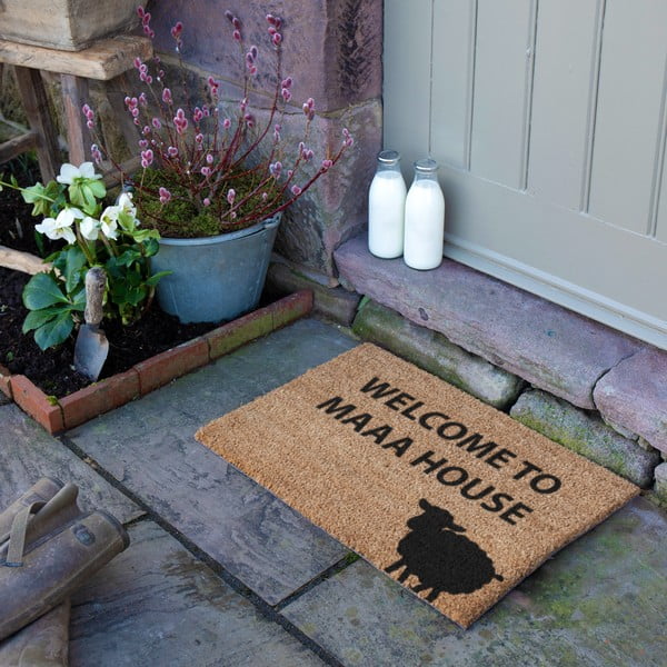 Kókuszrost lábtörlő 40x60 cm Welcome to Maaa House – Artsy Doormats-image-3