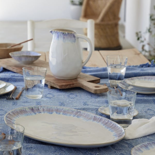 Brisa kék agyagkerámia ovális tálca - Costa Nova-image-1